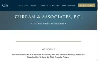 Curran & Associates CPA's, P.C. website