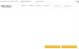 Parr & Ibarra CPA website