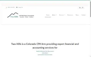 Two Hills Certified Public Accountants website