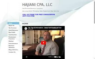 Hajiani CPA LLC of Boston website