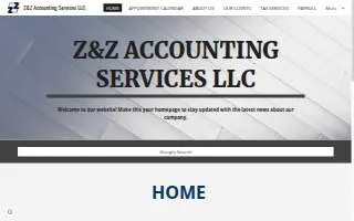 Z&Z Accounting Services website