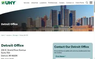 UHY of Detroit website