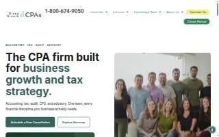 GreenGrowth CPAs website