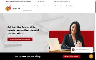 Detroit Tax Office website