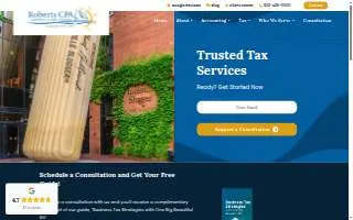 Roberts CPA Group of Louisville website