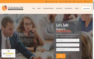 All Business CPA website
