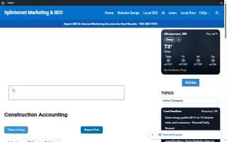 Construction Accounting website