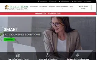 Bulletproof Tax & Accounting Firm website