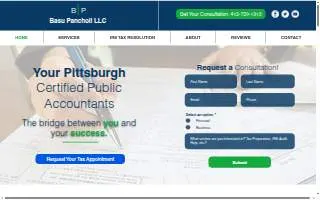 Basu Pancholi LLC Certified Public Accountants CPA of Pittsburgh website