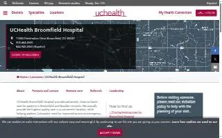 UCHealth Broomfield Hospital website