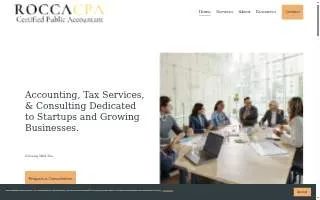 Rocca CPA website
