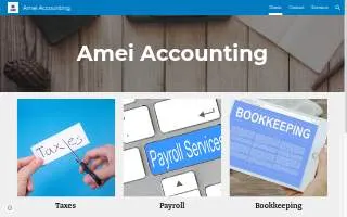 Amei Accounting website