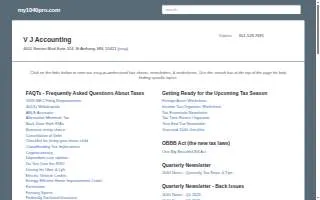 V J Accounting & Tax Service website