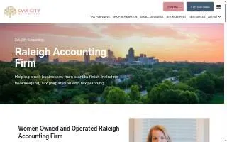 Oak City Accounting website