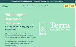 Terra Insurance Services website