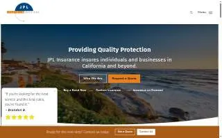 JPL Insurance Services website