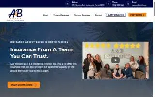 A & B Insurance Agency, Inc website