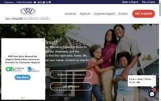 O H Walker Insurance Agency website