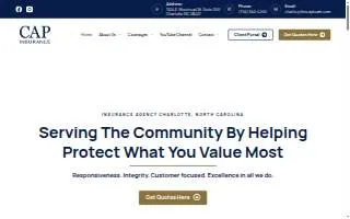 CAP Insurance Group website