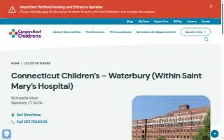 Connecticut Children's - Waterbury website