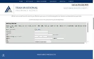 Transnational Insurance Agency website