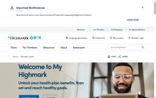 Highmark Delaware website