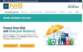 Nevada Insurance Solutions website