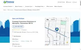 Freeway Insurance of Memphis website