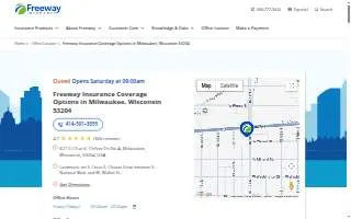 Freeway Insurance of Milwaukee website