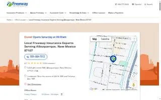 Freeway Insurance of Albuquerque website