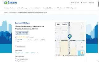 Freeway Insurance of Fresno website