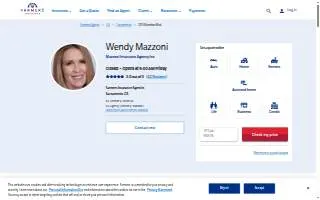 Farmers Insurance - Wendy Mazzoni website
