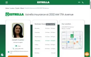 Estrella Insurance of Miami website