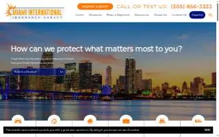 Miami International Insurance Agency, Inc. website