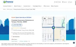 Freeway Insurance of Tampa website