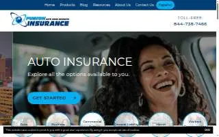 Fusion Insurance Agency website
