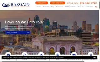 Bargain Insurance Connection website