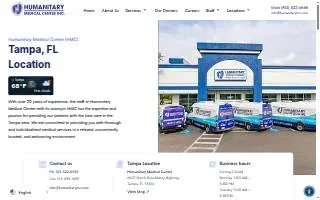 Humanitary Medical Center Tampa website