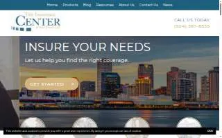 The Insurance Center Of New Orleans website