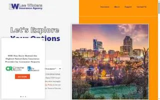 Lee Winters Insurance Agency website