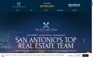 The Zachary Team San Antonio REALTORS® website