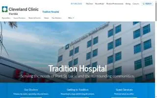 Cleveland Clinic Tradition Surgery Center website