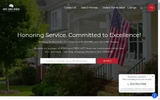 First Coast Heroes Real Estate website