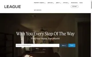 LEAGUE Real Estate, LLC of Fort Worth website