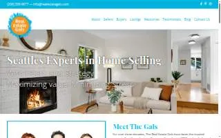 Real Estate Gals website