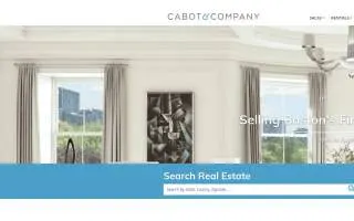 Cabot and Company Real Estate website