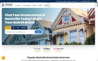Zivak Realty Group | Nashville Realtors | Real Estate Agent in Nashville, TN | Real Estate Brokers Nashville TN website