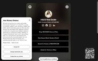 HAUS Real Estate website