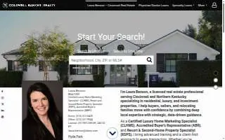 Laura Benson - Greater Cincinnati Real Estate Agent website