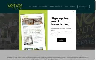 Verve Realty website